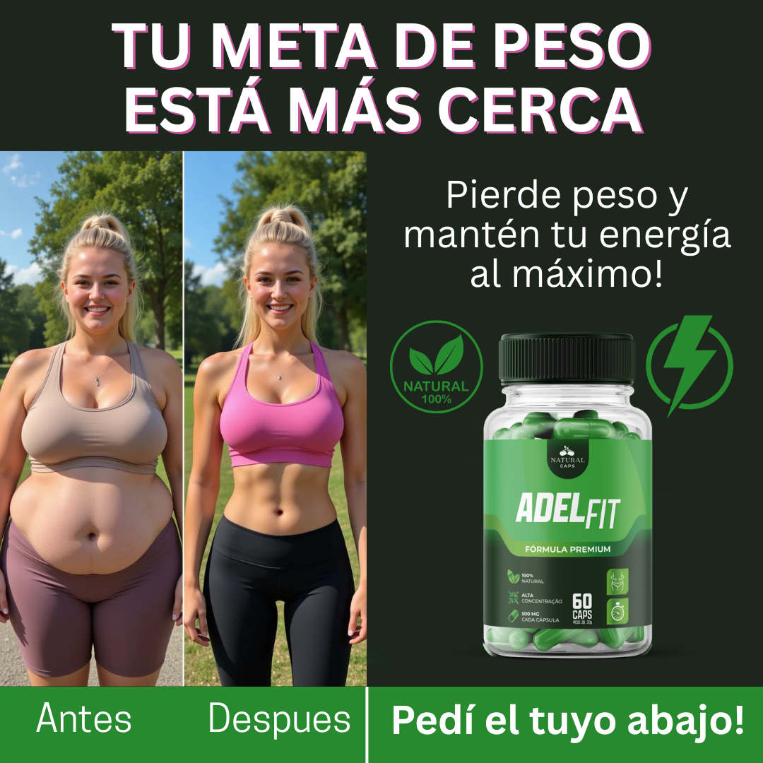 AdelFit – Control de Peso, Metabolismo Acelerado y Definición (60 Cápsulas) - Image 3