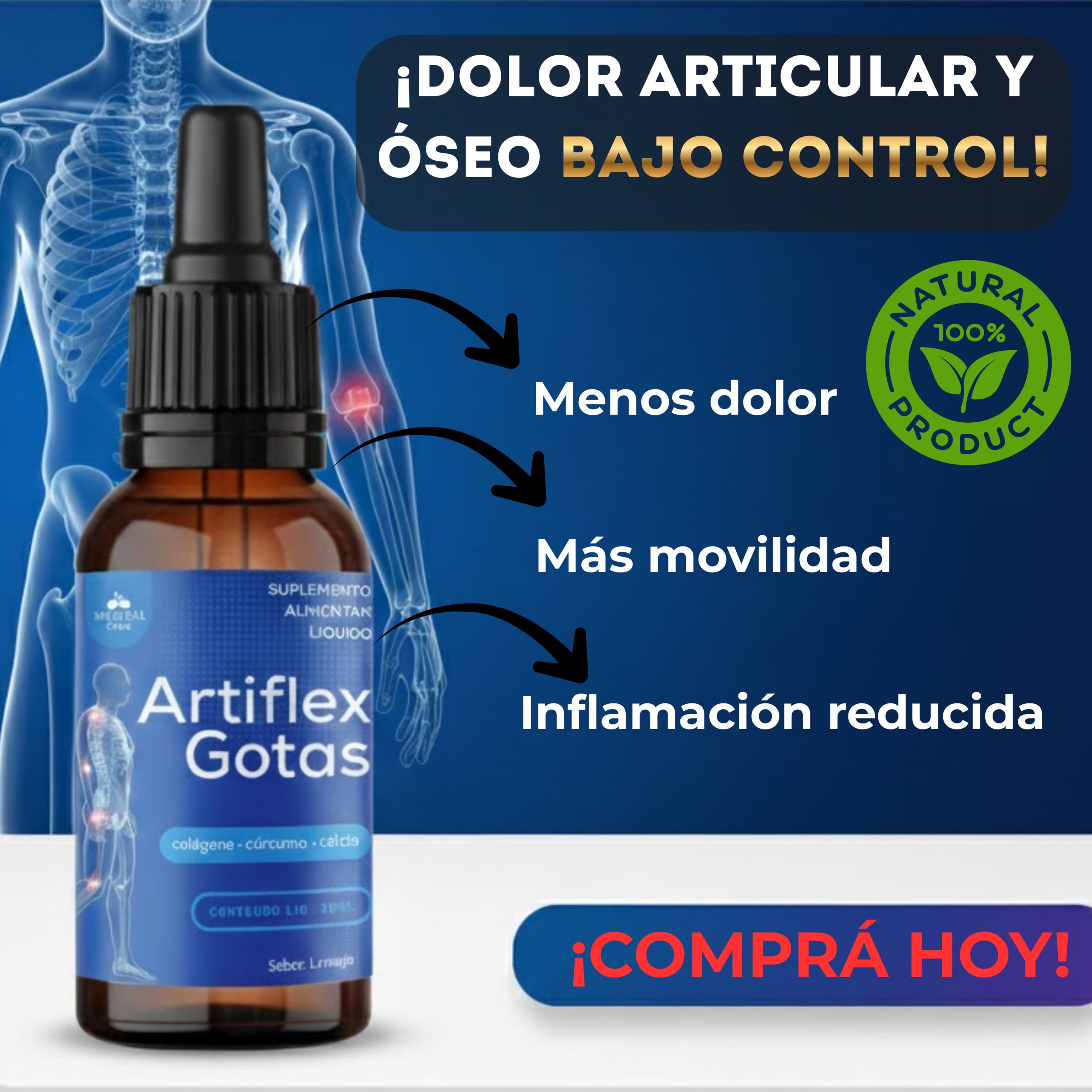 Artiflex Gotas – Salud Articular, Flexibilidad y Alivio Natural (30 ml) - Image 3