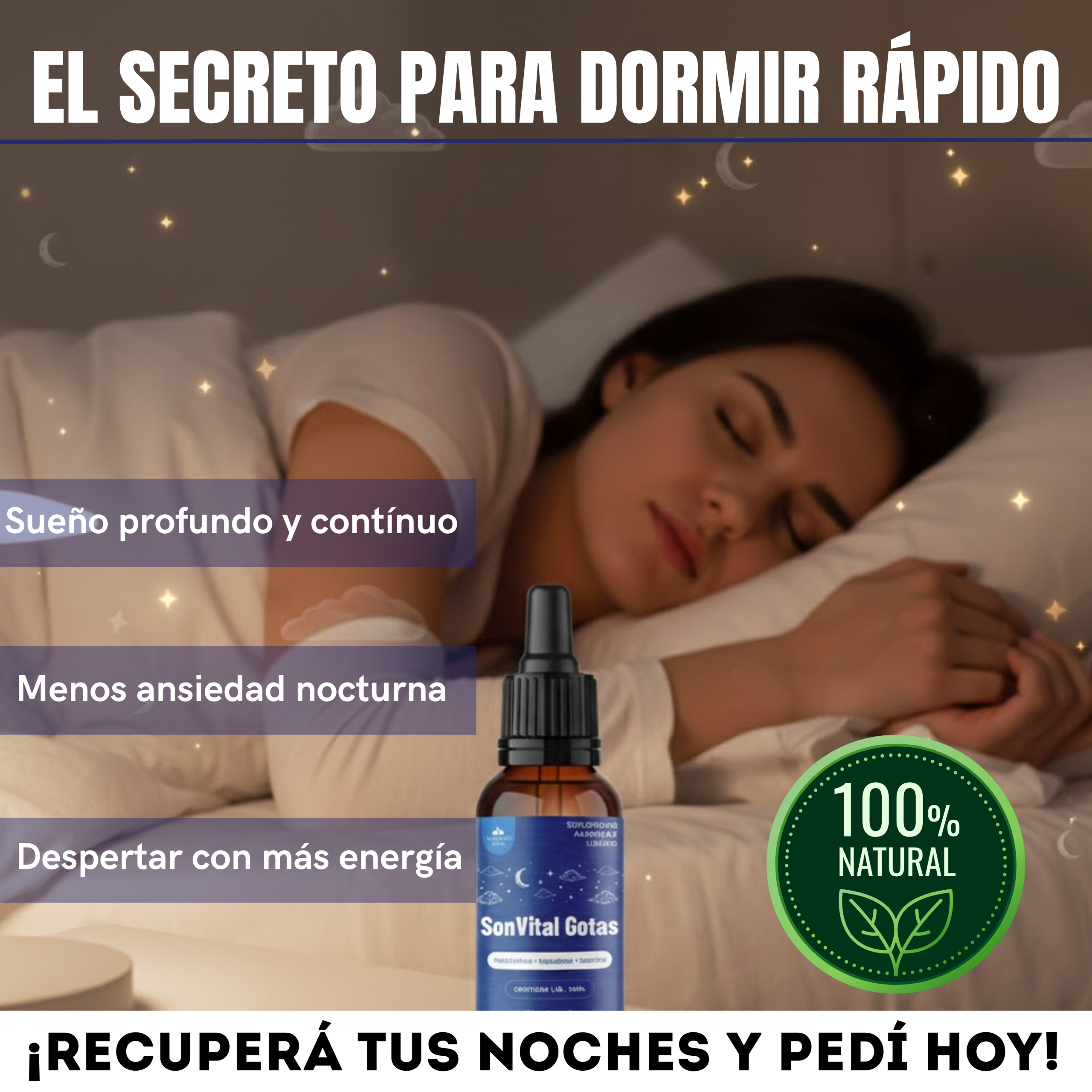SonVital Gotas – Fórmulas para un Sueño Reparador y Relajación Profunda (30 ml) - Image 2