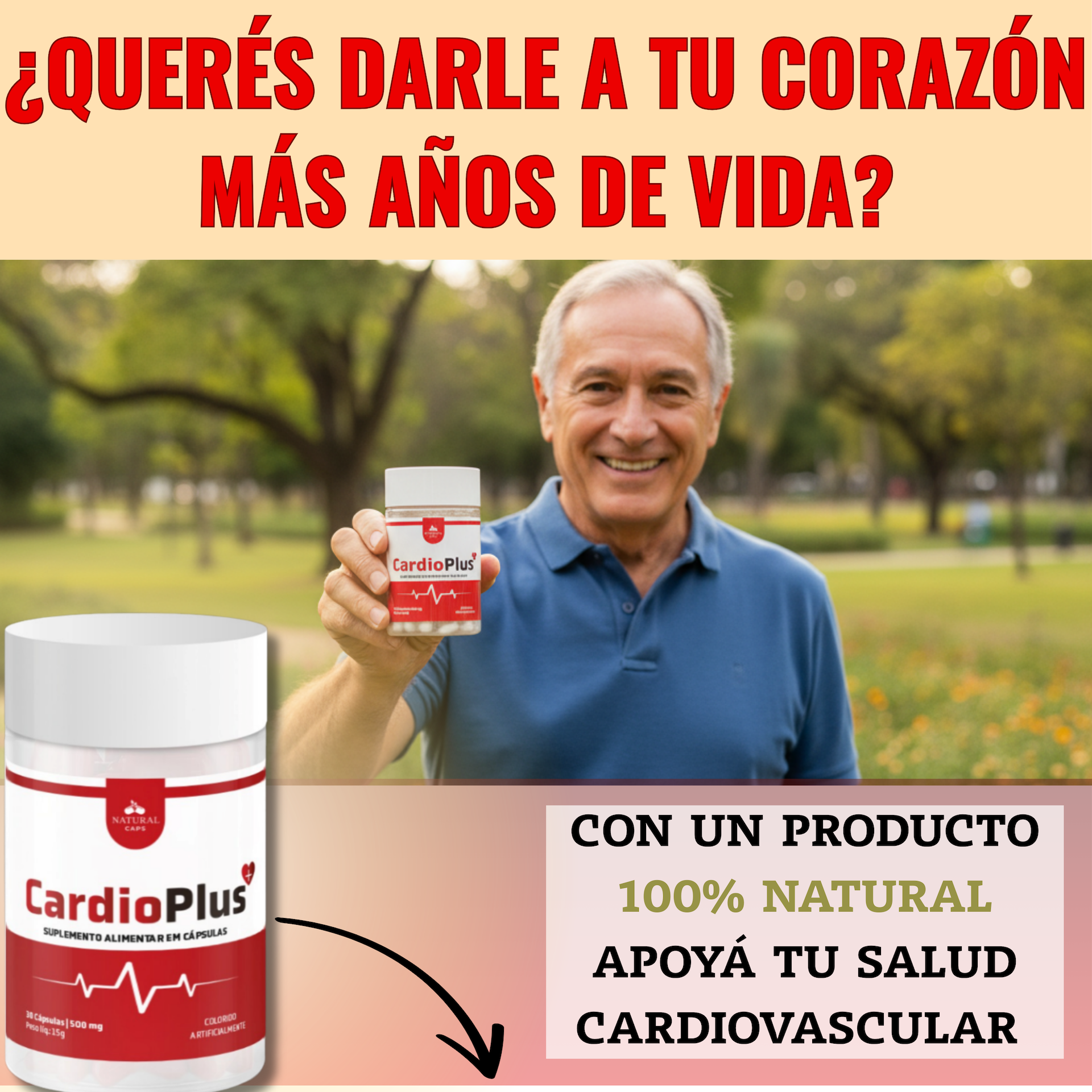 ❤️ CardioPlus – Apoyo Natural para tu Salud Cardiovascular (30 Cápsulas) ❤️ - Image 4