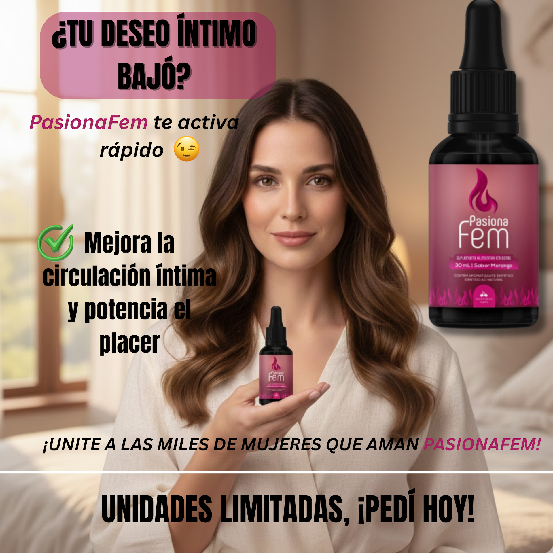 Pasiona Fem – Vitalidad, Estímulo y Bienestar Femenino (30 ml) - Image 4