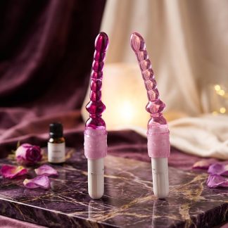 Vibrador Flexible con Perlas de Gel Cristal