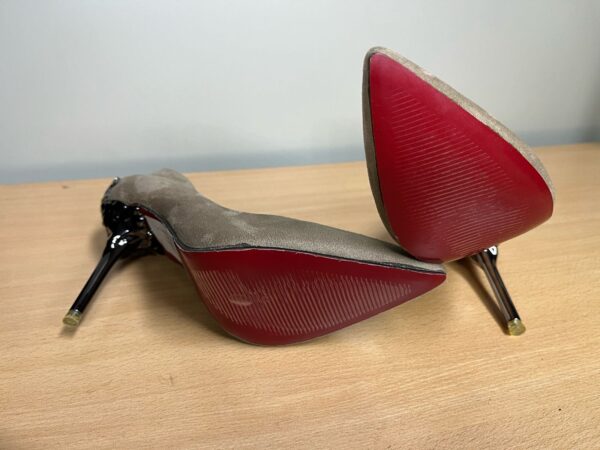 Big Tree Carved Heel Beige 36 - Imagen 2
