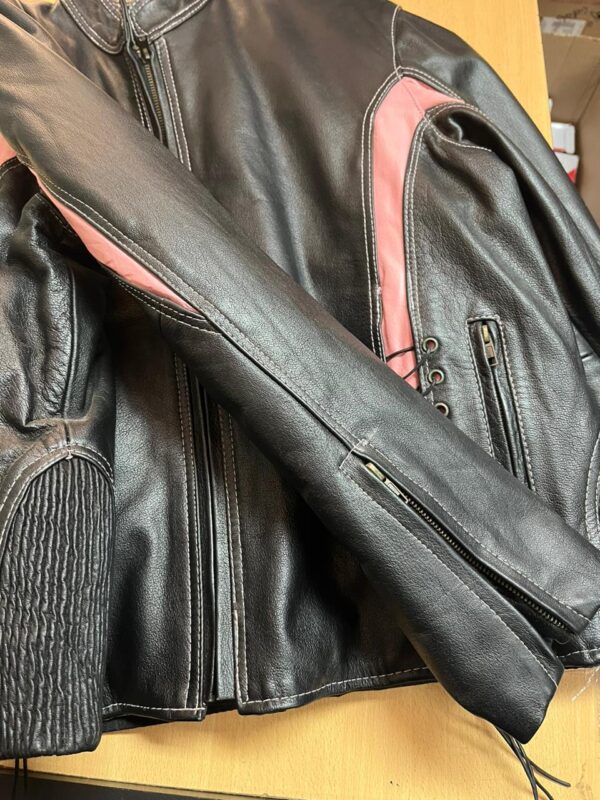 Chaqueta en Cuero Jafrum 2XL Rosa y Negro - Imagen 6