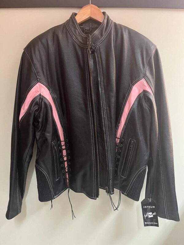 Chaqueta en Cuero Jafrum 2XL Rosa y Negro