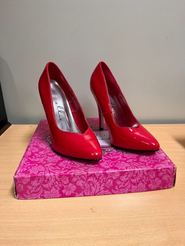 Zapatos Ellie Stiletto Talle 7 (38) Taco de 4" Rojos - Imagen 4