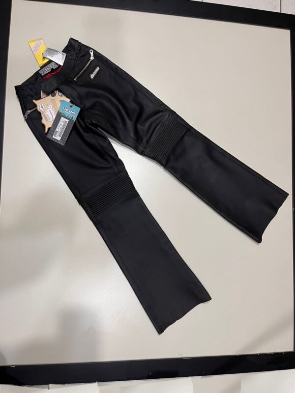 Pantalón de Cuero ICON Hella Talle 1 - Imagen 3
