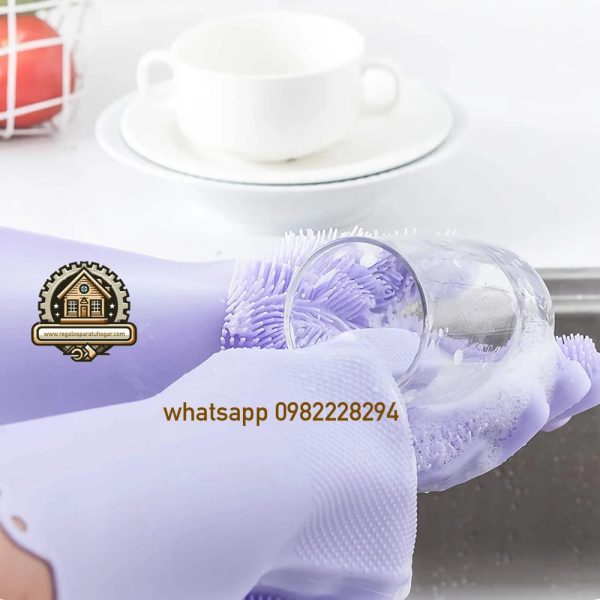 Guantes de Silicona ideales para limpieza y cocina - Image 3