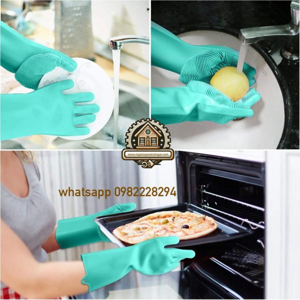 Guantes de Silicona ideales para limpieza y cocina - Image 4