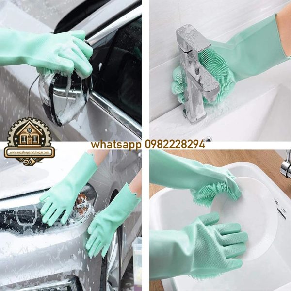 Guantes de Silicona ideales para limpieza y cocina - Image 5