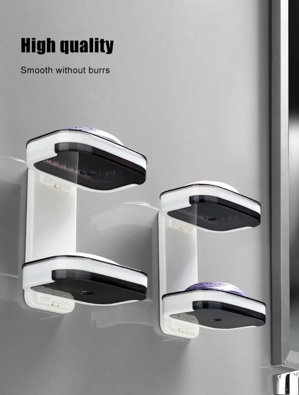 Jabonera Doble de Plástico ABS – Solución Práctica y Elegante sin Taladros - Image 11