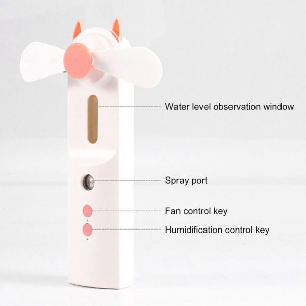 Mini Humidificador - Ventilador portátil recargable - Image 3