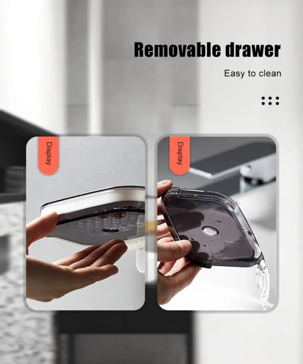 Jabonera Doble de Plástico ABS – Solución Práctica y Elegante sin Taladros - Image 10