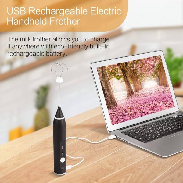 Batidora y Espumador de 2 cabezas, recargable USB - Image 6