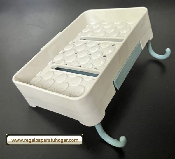 Jabonera autoadhesiva organizadora para el baño