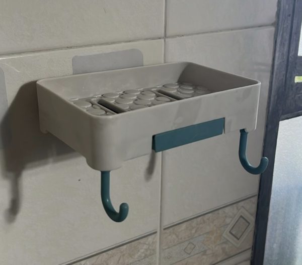 Jabonera autoadhesiva organizadora para el baño - Image 5