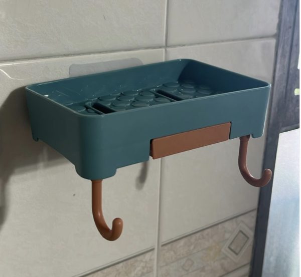 Jabonera autoadhesiva organizadora para el baño - Image 6