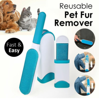 Removedor electrostático de pelos, pelusas y polvo