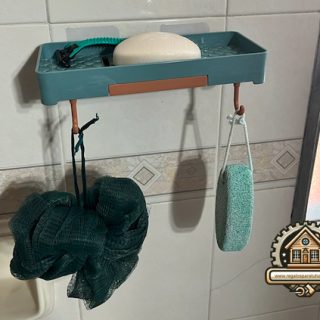Jabonera espaciosa organizadora para el baño
