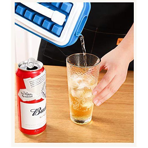 Hielera portátil fabricadora de hielo, útil para jugos y cocteles