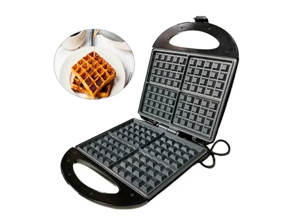 Wafflera - Mixtera XL de 4 placas, 1400w - Image 3