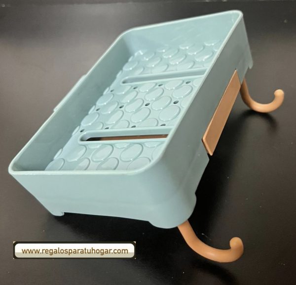 Jabonera autoadhesiva organizadora para el baño - Image 3