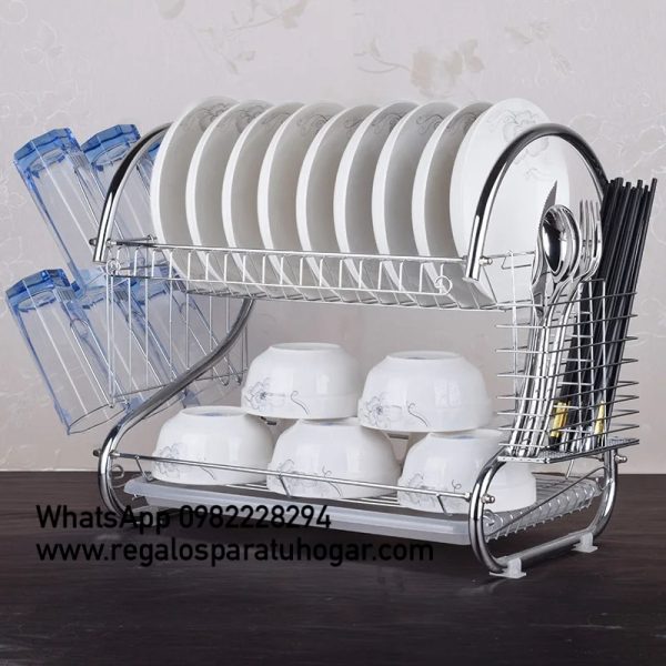 Escurridor de Platos en Acero Inoxidable