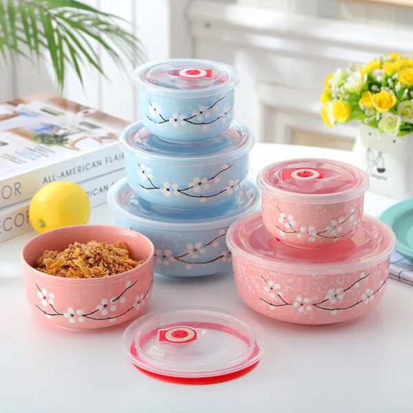 Set de Tazones de Cerámica Premium para Microondas – Práctico y Elegante - Image 4