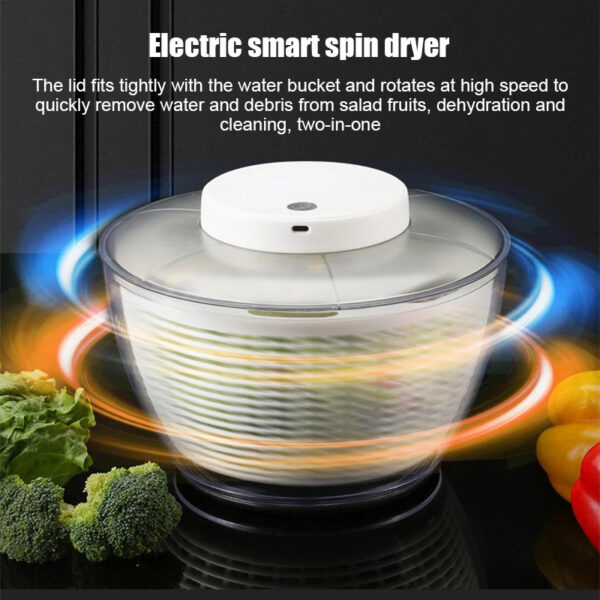 Centrifugador Eléctrico Recargable para Ensaladas - Image 7