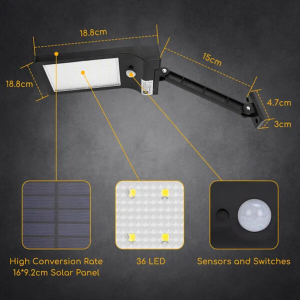 Reflector Solar – Modelo Black 6500K - Image 2