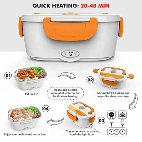 Lonchera Eléctrica Multifuncional: Calienta y Mantén tus Alimentos Frescos - Image 6