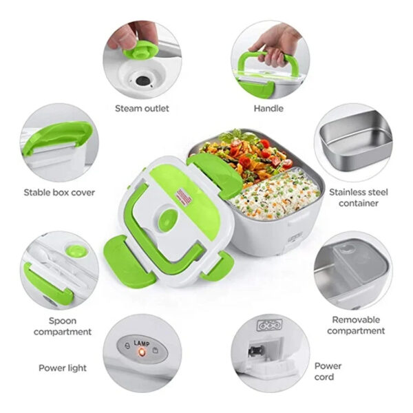 Lonchera Eléctrica Multifuncional: Calienta y Mantén tus Alimentos Frescos - Image 10