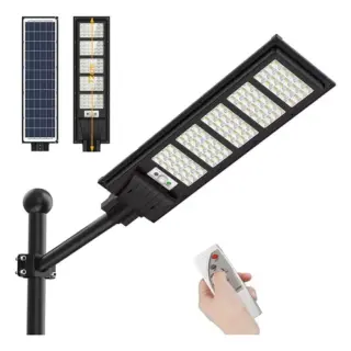 Farola Solar Led de 1900lm (equivale a 200w), 6500k