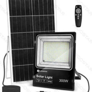 Lámpara Reflector Led con Panel Solar 3000 lm