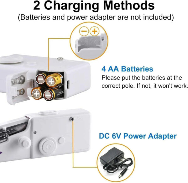 Mini Cose - Cose Todo: Mini máquina portátil, a batería con opción de adaptador de corriente - Image 10