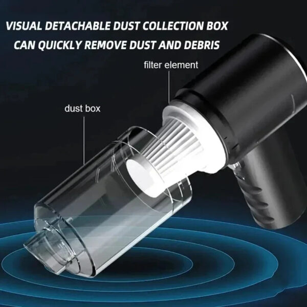 Aspiradora Portátil Inalámbrica Multifuncional para Auto, Oficina y Hogar - Image 6