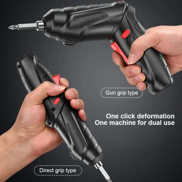 Destornillador Eléctrico Inalámbrico 3.6V - Mini Taladro Recargable 1300mAh con Luz LED - Image 4