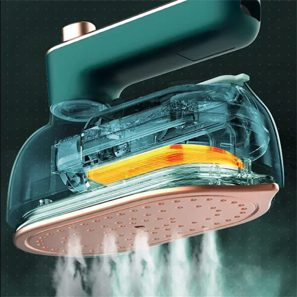 Mini Plancha Vaporizadora Portátil y Plegable 50ML, Plancha Eléctrica 38W, Planchado en Seco y Húmedo para Ropa - Image 4