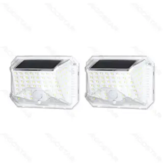 Lámpara Solar LED de Pared Aigostar "Solar Sensor Wall Light": Iluminación Exterior Eficiente y Segura (Paquete de 2)