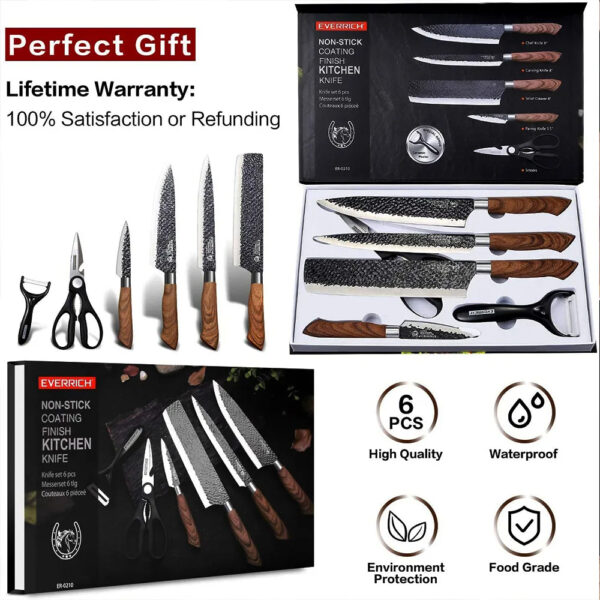 Juego de Cuchillos de Cocina – 7 Piezas + Regalos 🔪✨ - Image 4