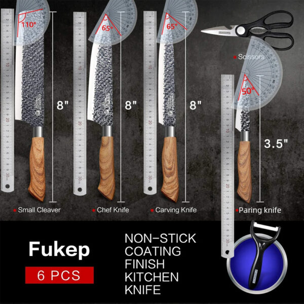 Juego de Cuchillos de Cocina – 7 Piezas + Regalos 🔪✨ - Image 5