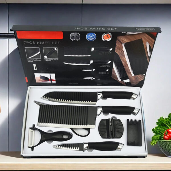 Juego de Cuchillos de Cocina – 7 Piezas + Regalos 🔪✨ - Image 7