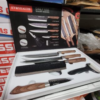 Juego de Cuchillos de Cocina – 7 Piezas + Regalos 🔪✨