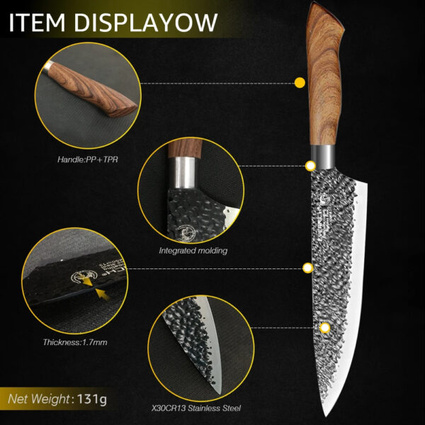Juego de Cuchillos de Cocina – 7 Piezas + Regalos 🔪✨ - Image 12
