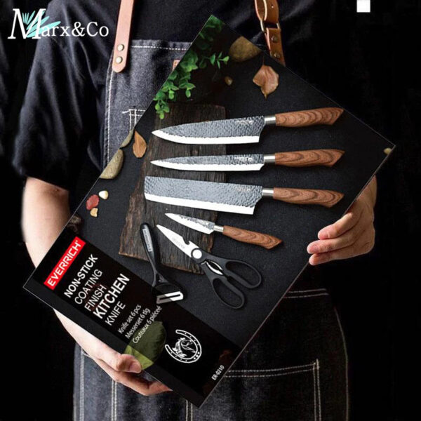 Juego de Cuchillos de Cocina – 7 Piezas + Regalos 🔪✨ - Image 13