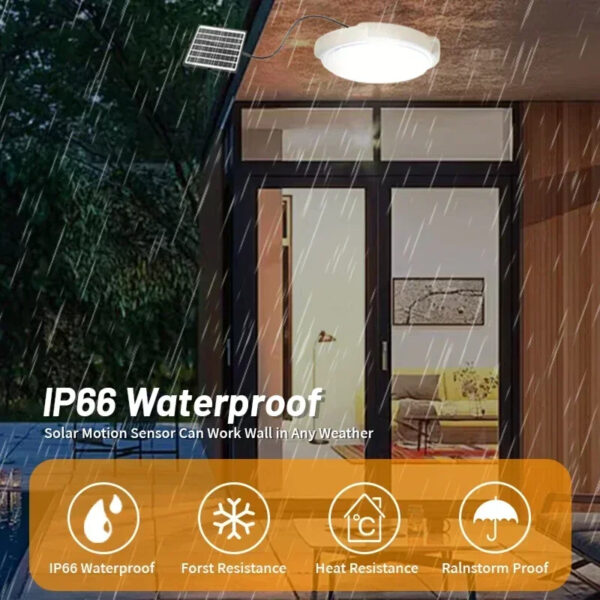 Lámpara de Techo Solar LED 50W – Resistente a la Humedad, Eficiente y Versátil para Exteriores - Image 8