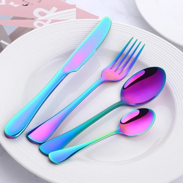 Juego de Cubiertos de Acero Inoxidable – Elegancia y Durabilidad en Cada Comida - Image 6