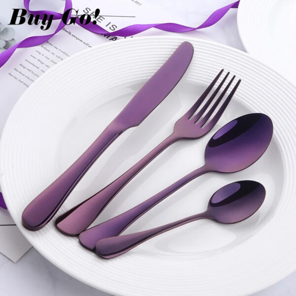 Juego de Cubiertos de Acero Inoxidable – Elegancia y Durabilidad en Cada Comida - Image 7