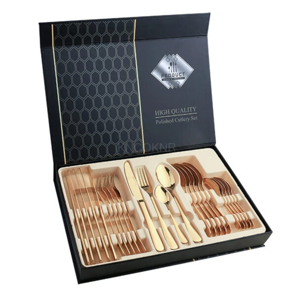 Juego de Cubiertos de Acero Inoxidable – Elegancia y Durabilidad en Cada Comida - Image 2