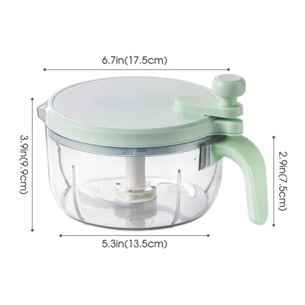 🥗 Centrifugadora, batidora mezcladora y Picadora de Verduras Manual – 1500 ml - Image 4